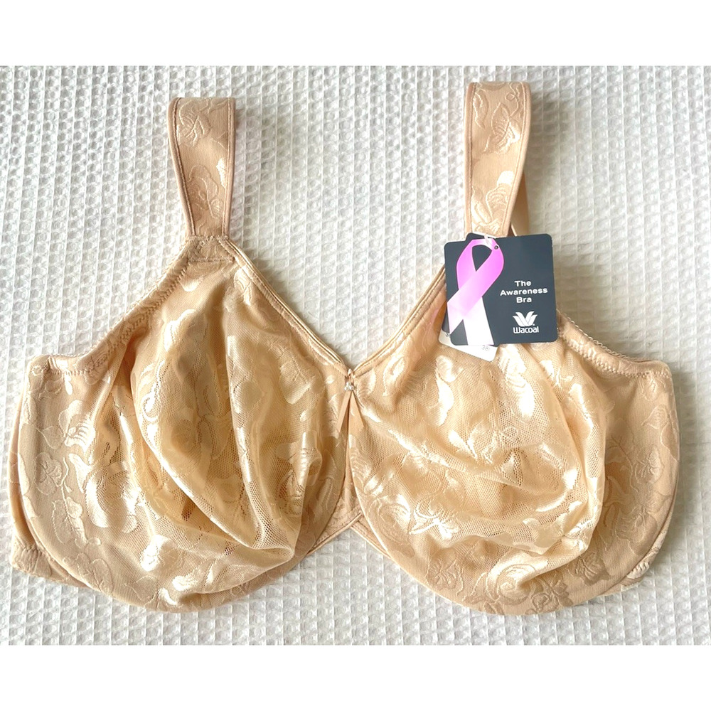 NWT Wacoal Bra Size 38I Awareness Underwire Sand 85567